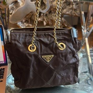 Vintage Prada Chain Nylon Shoulder Nylon